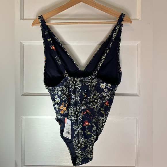 Agua Bendita X Target Dainty Floral Tile Print Cheeky One Piece Swimsuit - Picture 15 of 16